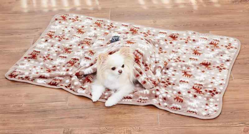ペティオ (Petio) 犬猫用毛布 あったかポケット付きブランケット ノルディック柄 AWY