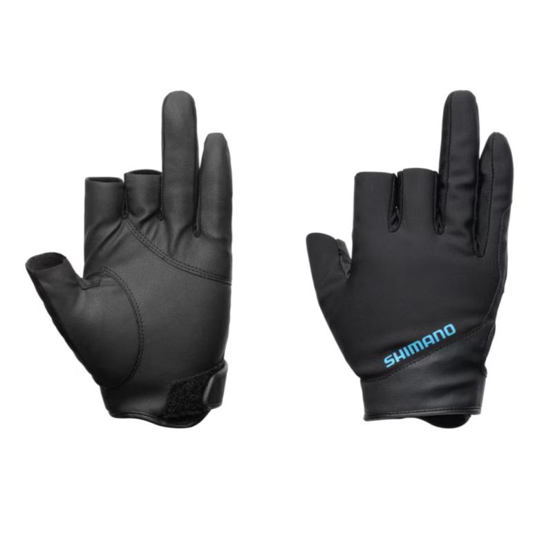 シマノ(SHIMANO) 01 ベーシックウォーム グローブ 3本カット GL-070Y ブラック L