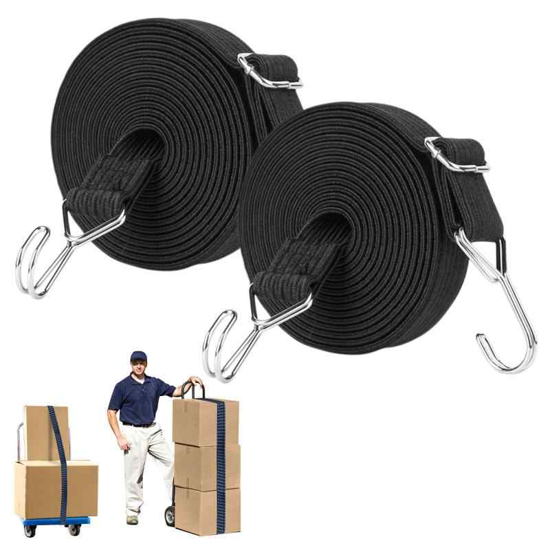 TRIWONDER 荷台用 ゴムバンド ゴムベルト 自転車 荷台 固定用 ロープ 紐 バンジーコード 両端フック付..