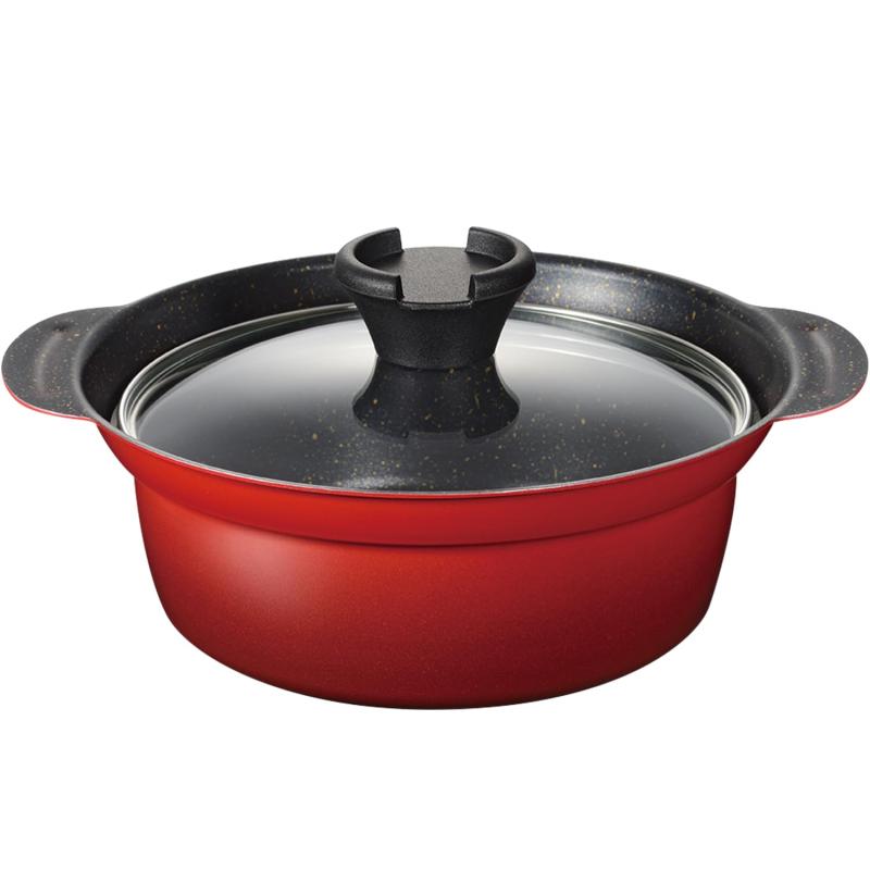 和平フレイズ 土鍋風 卓上鍋 18cm 2.1L 6号 1~2人用 IH対応 ガス PFOAフリー ふっ素樹脂加工 なごみ丈..