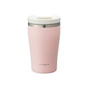 ドウシシャ タンブラー touki-futa HARMONY 真空断熱 陶器ふた付き 280ml ピンク nomigoro(3)
