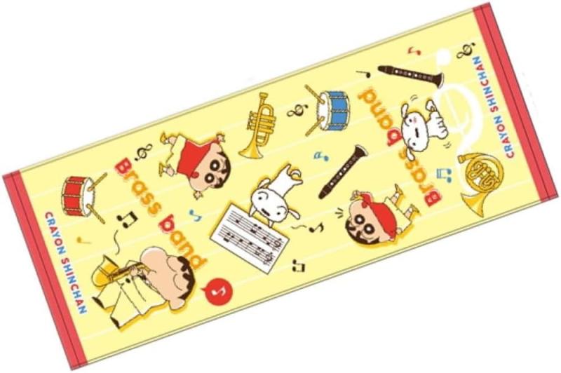 ティーズファクトリー T'S FACTORY タオル クレヨンしんちゃん 部活フェイスタオル 吹奏楽部