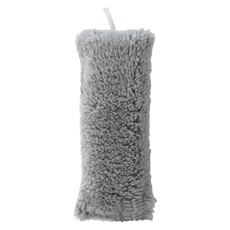 楽天ベルトワマーケットアズマ工業 TKあみ戸スカット 網戸掃除 窓掃除 水だけで網戸がスカッとキレイ 洗剤不要 マイクロファイバー モコモコ エアコンフィルター、サッシレールの掃除にも 全長19cm BA667GY