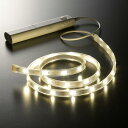 オーム(OHM) 電機 LEDテープライト 明暗+人感センサー付き 乾電池式 テープ長さ1m 白色LED ストリングライト フリーカット NIT-BLA6TB10 06-1729(3)