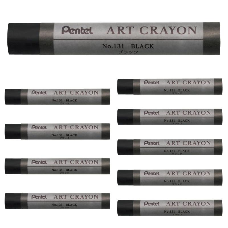 ぺんてる クレヨン アートクレヨン ブラック PTACT131