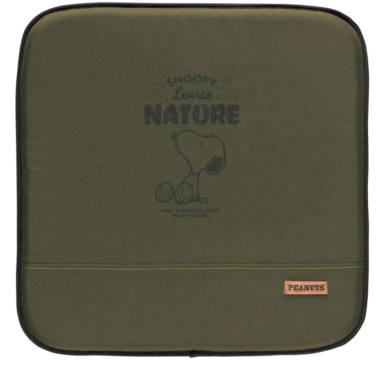 ボンフォーム(BONFORM) スヌーピーネイチャー クッション グリーン 45x45cm 防水 キズや汚れに強い PEA..