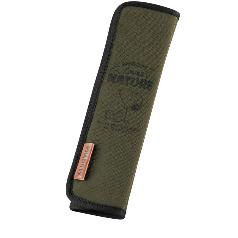 ボンフォーム(BONFORM) スヌーピーネイチャー シートベルトパッド グリーン 防水 キズや汚れに強い 簡..