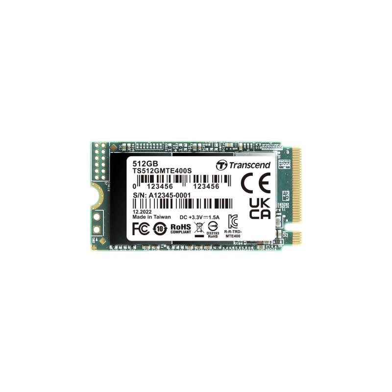 トランセンドジャパン トランセンド 512GB PCIe SSD M.2(2242) NVMe PCIe Gen3×4 M Key TS512GMTE400S