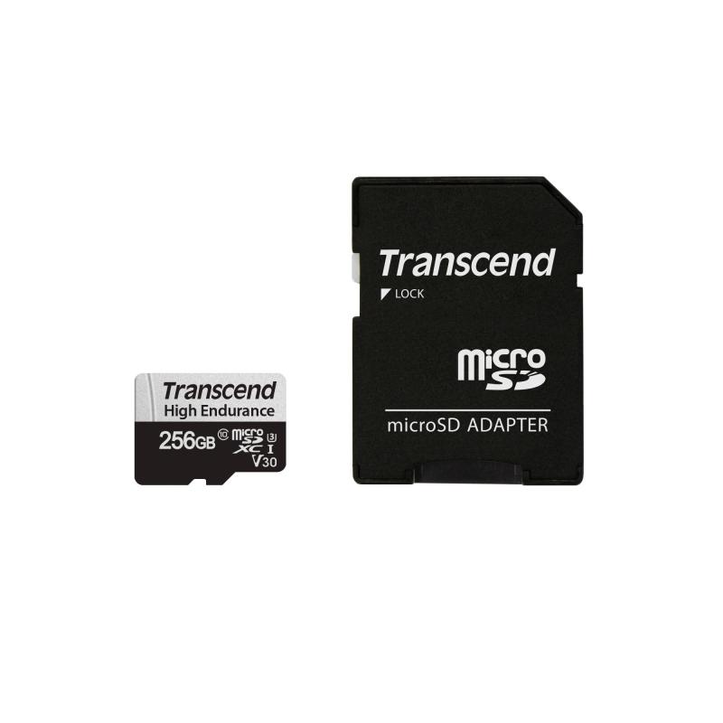 �ȥ�󥻥�ɥ���ѥ� ���ѵ� microSD������ 256GB UHS-I U3 Class10 �ɥ饤�֥쥳������ �������ƥ�������� SD�������Ѵ������ץ��� TS256GUSD350V