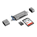 JJC 3in1 SD カードリーダー Type-C 3.0 USB 2.0 ライトニング Lighting OTG機能 メモリカードリーダー 多機能 高速データ転送 SD SDHC SDXC MicroSD MicroSDHC カード用 カメラ 写真(2)