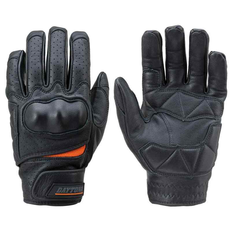 デイトナ(Daytona) バイク グローブ 革(ヤギ革) 春夏秋 ハードプロテクター ゴートスキン パンチングメッシュ プロテクターグローブ ブラック Lサイズ 76964