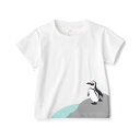 無印良品 ベビー あたまするっと プリント半袖Tシャツ ユニセックスベビー CC23BA4S 動物11 ベビー80(4)