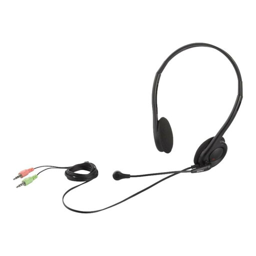 バッファロー 両耳ネックバンド式ヘッドセット ブラック BSHSH14BK バッファロー 両耳ネックバンド式ヘッドセット ブラック BSHSH14BK