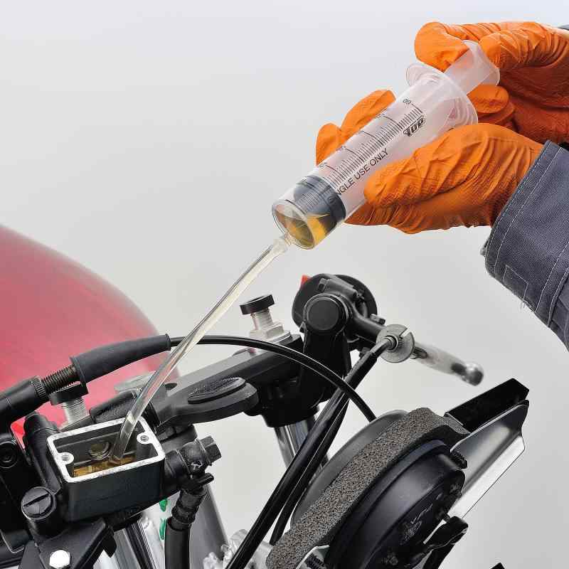 デイトナ(Daytona) バイク用 エア抜きポンプ ブレーキフルード交換 150mm 内径φ4 シリンジ 50ml 92812