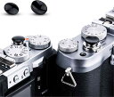 JJC 1+1 ソフトレリーズ シャッターボタン 凹 + 凸 セット ブラック Fuji Fujifilm 富士 富士フィルム X-M5 X100VI X-T50 X-T4 X-T3 X-T2 X-T30 X-T20 X-T10 X-PRO3 X-PRO