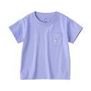 無印良品 ベビー あたまするっと 刺繍入りポケット半袖Tシャツ ユニセックスベビー CC23DA4S パープル ベビー90(4)