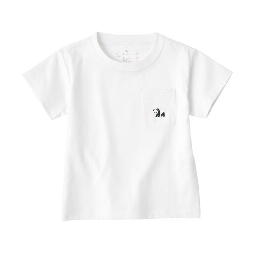 無印良品 ベビー あたまするっと 刺繍入りポケット半袖Tシャツ ユニセックスベビー CC23DA4S オフ白 ベビー90 無印良品 ベビー あたまするっと 刺繍入りポケット半袖Tシャツ ユニセックスベビー CC23DA4S オフ白 ベビー90