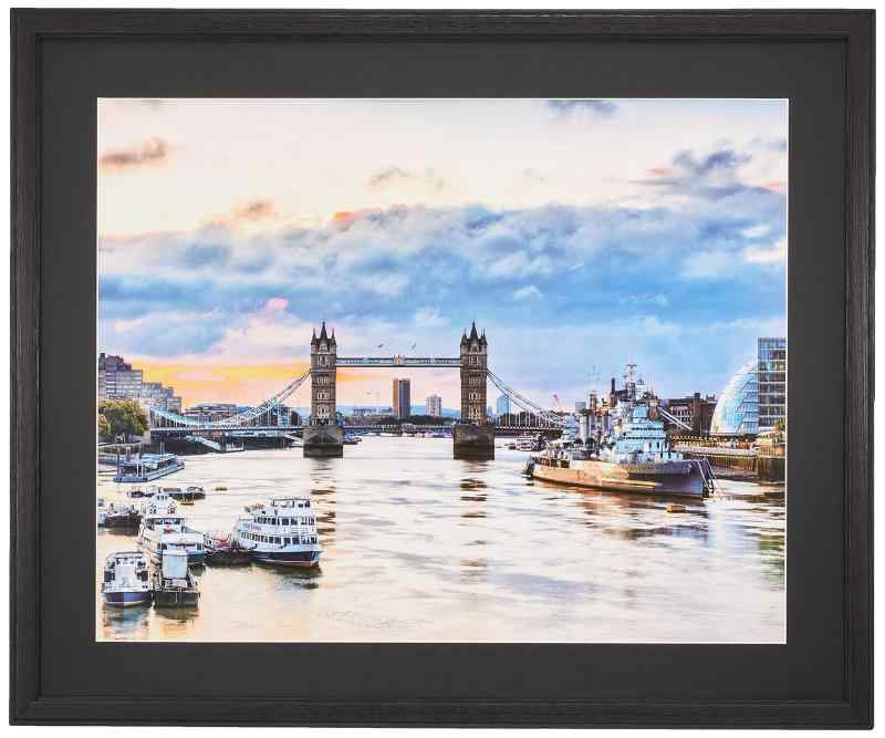 ケンコー(Kenko) 額縁 コスモス 全紙 木製 前面アクリル板使用 ブラック MCM-Z-BK(2)