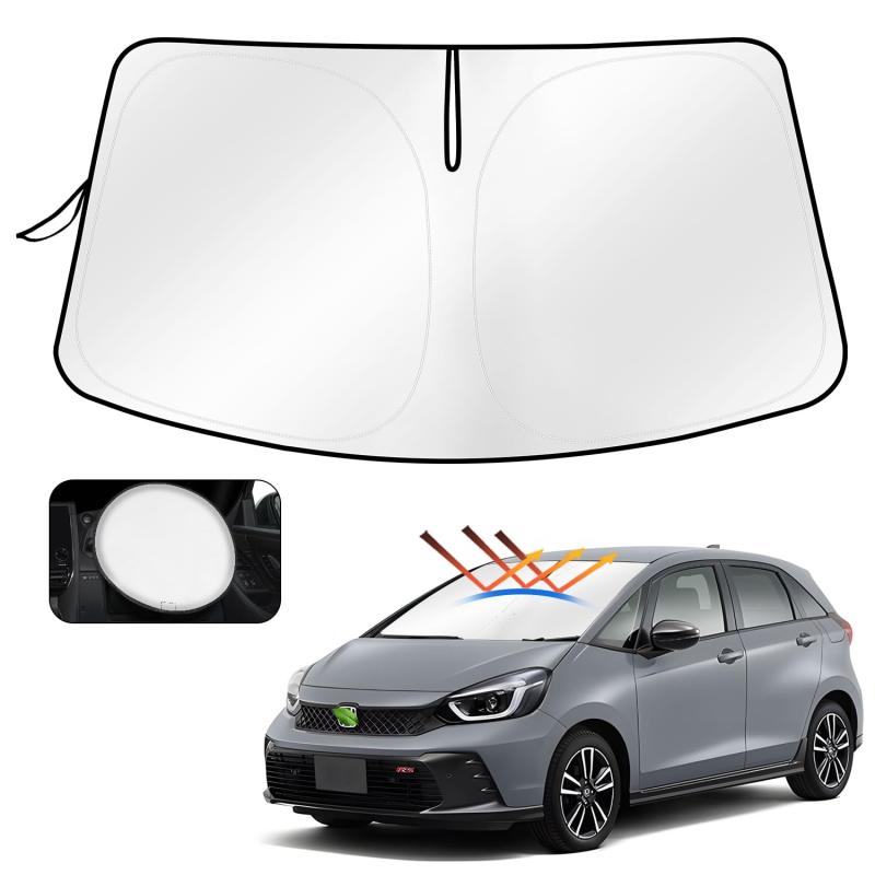 Cartist ホンダ フィット フロントサンシェード Fit フロントガラス サンシェード サンセット サンフィア サンライン シェードカーテン マルチサンシェード GR1 GR2 GR3 GR4 GR5 GR6 GR7 GR8 2020年2月～