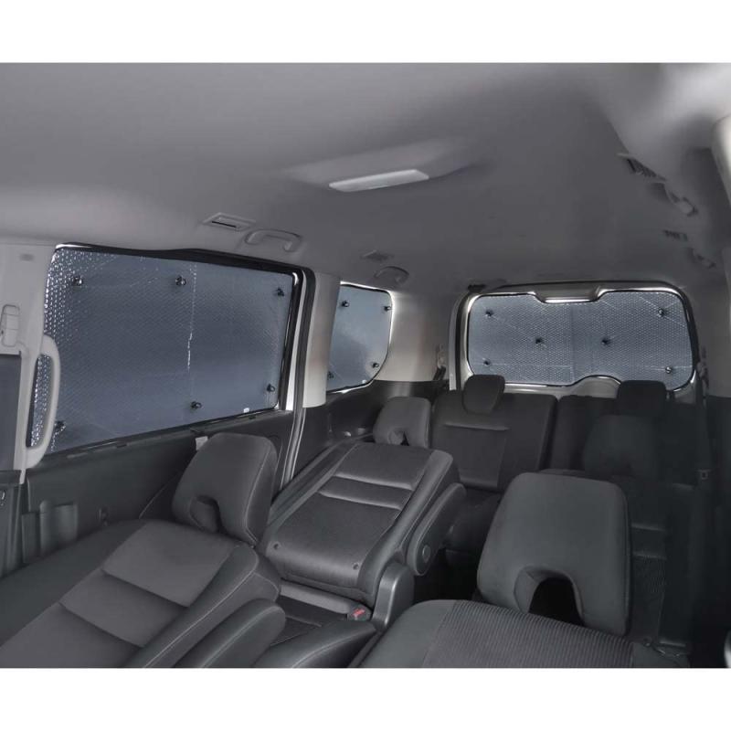 ボンフォーム(BONFORM) 車中泊シェード セレナ・セレナe-Power・(インテリジェントルームミラー装着車は適合不可)・ランディ専用 11枚セット 取付簡単 車種別専用 収納袋付き UVカット W8-44・11