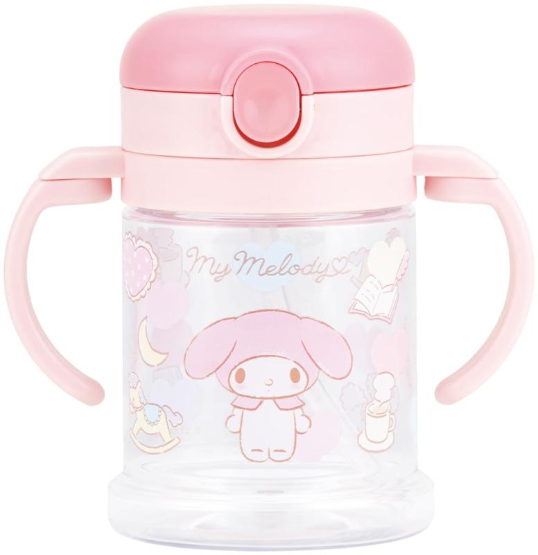 スケーター(skater) ベビー用 両手ハンドル付き ストローマグ 260ml 折り畳み式 ハンドル マイメロディ サンリオ KSHW1N