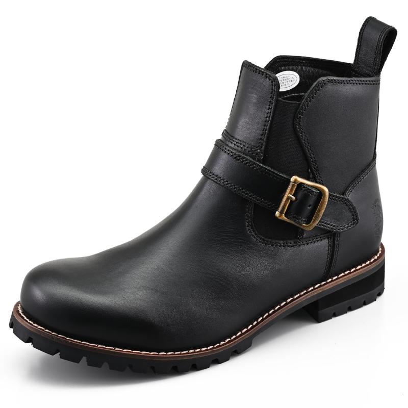 デイトナ(Daytona) バイク ブーツ ライディングブーツ サイドゴアブーツ 本革 牛革 シフトパッド/クッションパッド内蔵 HBS-008 ブラック 24.0cm/レディース 29189