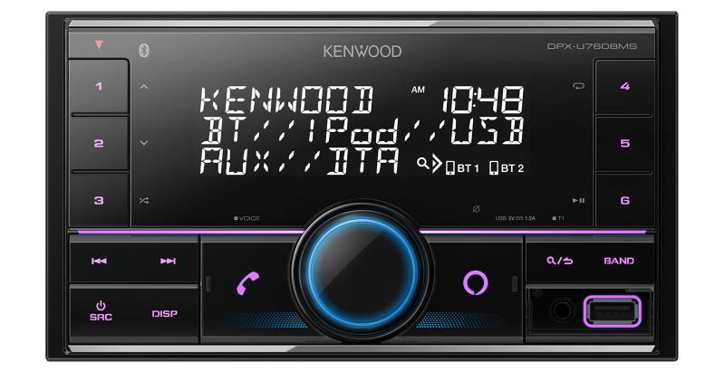 ケンウッド 2DINレシーバー DPX-U760BMS MP3 WMA AAC WAV FLAC対応 USB iPod Bluet...