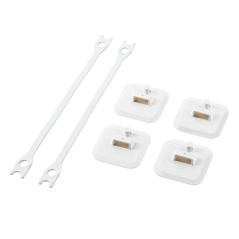 エレコム 転倒防止 耐震 ゴムベルト 2セット入り 冷蔵庫・食器棚など 耐荷重150kg [震度7相当の耐震試験実施済み/日本製] TS-F015 ホワイト