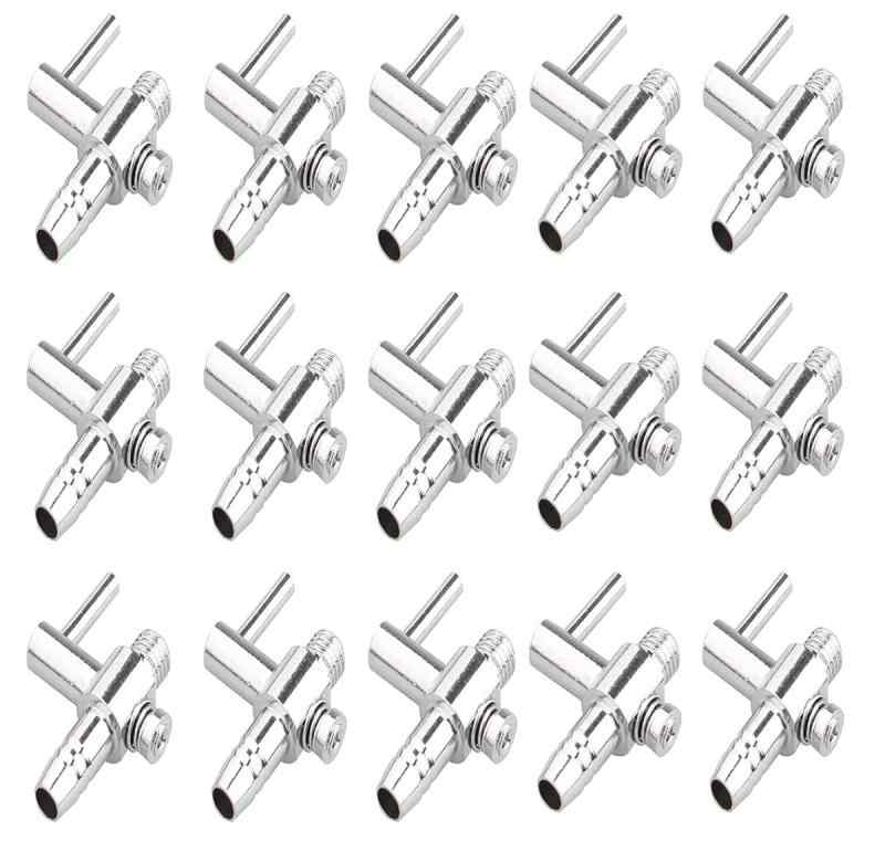 TAORAYO レバーバルブ エアチューブ 用 ステンレス 一方コック レバー バルブ 分岐 管 水槽 エアー 気..