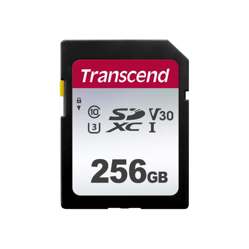 トランセンド SDカード 256GB UHS-I U3 V30 Class10 (最大転送速度100MB/s)【データ復旧ソフト無償提供】TS256GSDC300S-E