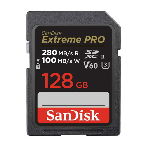 SanDisk SDカード 128GB SDXC Class10 UHS-II V60 読取最大280MB/sExtreme PRO SDSDXEP-128G-GHJIN 新パッケージ SanDisk SDカード 128GB SDXC Class10 UHS-II V60 読取最大280MB/sExtreme PRO SDSDXEP-128G-GHJIN 新パッケージ