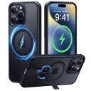 【新発想360°回転!スマートアーム搭載!】CASEKOO iPhone 15 Pro Max 用 ケース 超強力な磁力 縦横両対応 【MagSafeとスタンド...