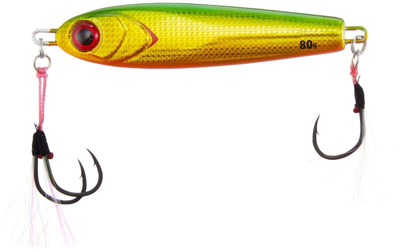 ダイワ(DAIWA) リールケース 紅牙 ベイメタル真鯛 80g 3Dグリーンゴールドオレンジベリー