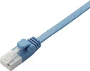 エレコム LANケーブル CAT6 10m ツメが折れない 爪折れ防止コネクタ スーパーフラット ブルー LD-GFT/BU100