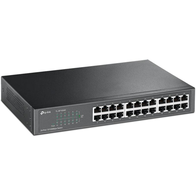 TP-Link スイッチングハブ 24ポート ラックマウント 10/100Mbps 金属筺体 TL-SF1024D