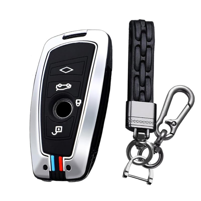 [KUNIO] BMW専用 キーケース キーカバー キーホルダー シリコン 合金 傷防止 純正 BMW向け 1 2 3 4 5 6..