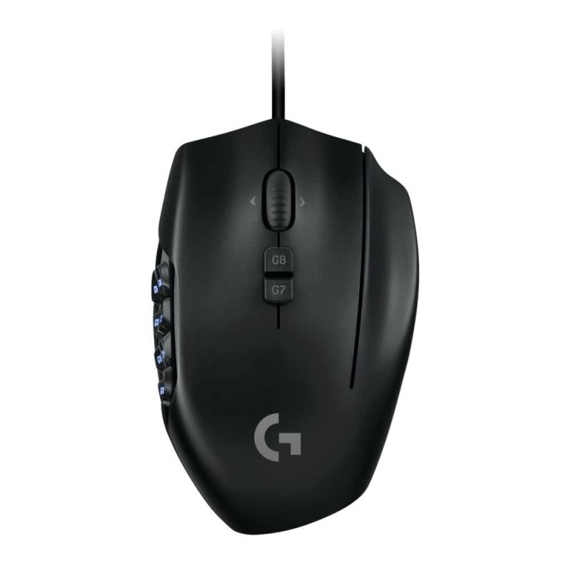 Logicool G ゲーミングマウス G600t 有線 ゲーミング マウス USB 接続 LIGHTSYNC RGB MMO ゲーム向け 多ボタン 20個 プログラムボタン PC windows mac ブラック PC window mac G600