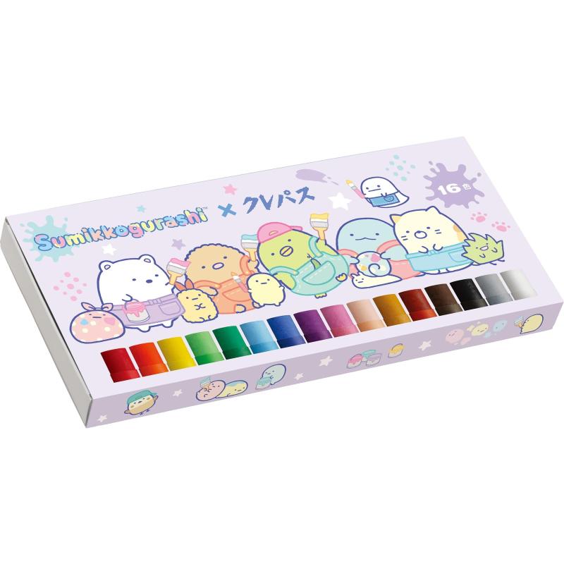 サンエックス すみっコぐらし クレパス 16色 PH18601