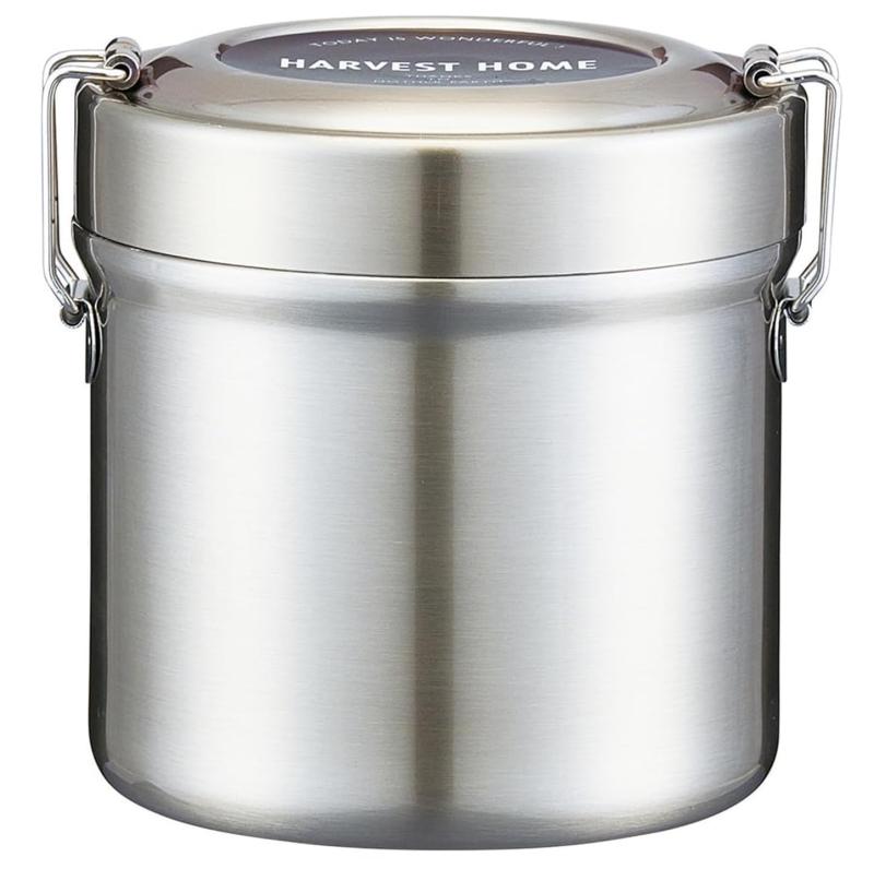 スケーター(Skater) 抗菌 保温弁当箱 丼ぶり型 600ml 真空 ステンレス ベーシック STLB1AG-A