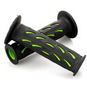デイトナ(Daytona) PROGRIP(プログリップ) バイク用 グリップ ハンドル径φ22.2用 120mm 耐振ゲル エンド貫通 724タイプ グリーン 98067