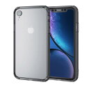 エレコム iPhone XR ケース 衝撃吸収 TRANTECT ハイブリッド バンパー 【iPhoneを美しく守る。】 ブラック PM-A18CHVBBK(2)