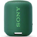 ソニー ワイヤレスポータブルスピーカー SRS-XB12 : 防水 / 防塵 / Bluetooth対応 / 重低音モデル / マイク付き/ 軽量 コンパクト 2019年モデル / マイク付き/ グリーン SRS-XB12 G(2)