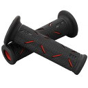 デイトナ(Daytona) PROGRIP(プログリップ) バイク用 グリップ ハンドル径φ22.2用 122mm ハードゲル エンド貫通 717タイプ レッド 99205