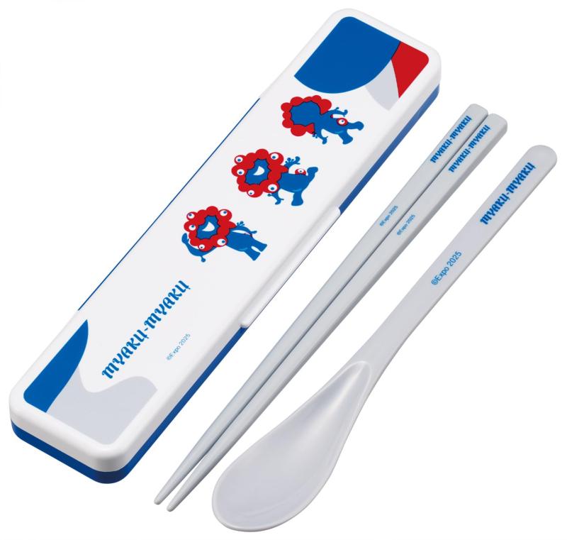 スケーター(Skater) お箸 スプーン セット 食洗機対応 カトラリー お弁当 カトラリーセット 2025 大阪・関西万博 ミャクミャク グッズ CCS3SAAG-Aのサムネイル