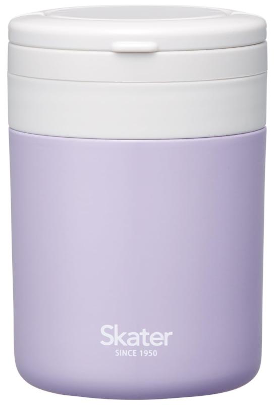 スケーター(Skater) 保温 保冷 スープジャー 300ml 折りたたみハンドル付 抗菌 ライラックグレー LJFO3AG68031