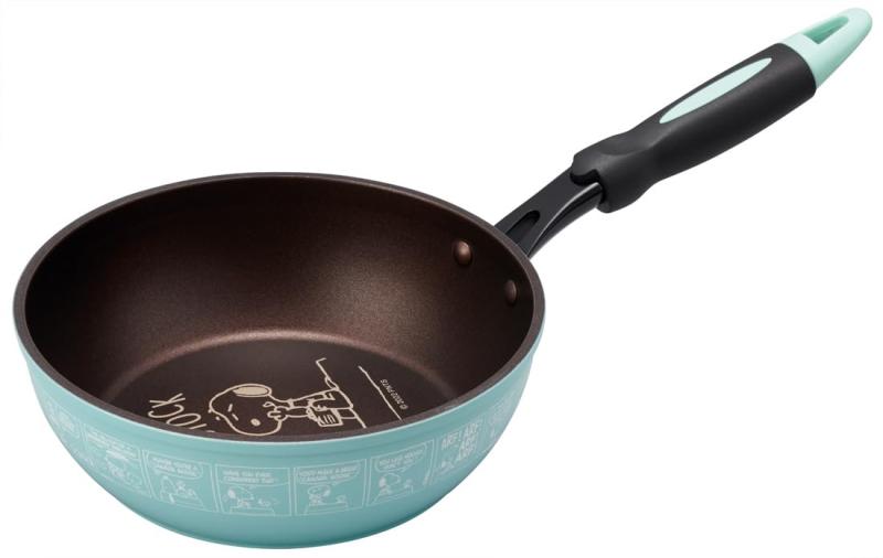 スケーター(Skater) IH ガス火対応 ダイヤモンドコーティング フライパン 深型 20cm スヌーピー AFP20-A