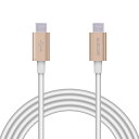 エレコム USBケーブル TypeC to TypeC PowerDelivery対応 【最大3Aで高速充電】準高耐久 USB2.0認証品 2.0m ゴールド 【iPhone 16 シリーズ 対応検証済】 MPA-CCPS20PNGD