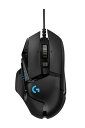 Logicool G ゲーミングマウス G502 有線 USB 接続 マウス HERO 25Kセンサー G502RGBhr LIGHTSYNC RGB 11個プログラムボタン FPS / MMO / RPG ブラック PC windows mac 【(2)