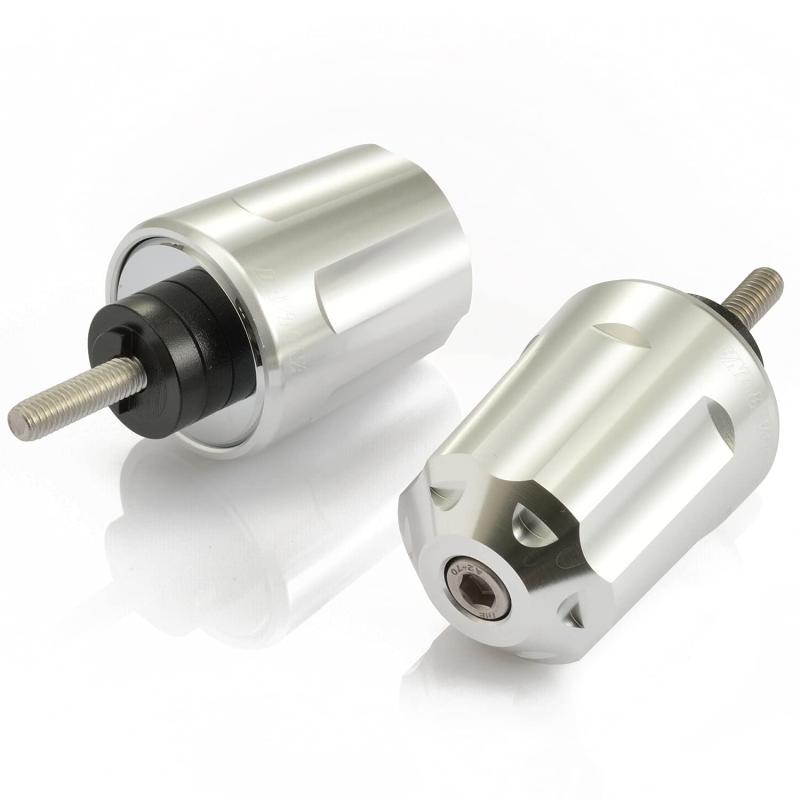 デイトナ(Daytona) アルミビレット バイク用 バーエンド ヤマハ M16タイプ(MT-09 XSR900など) ヘビーウエイトバーエンド リボルバー シルバー 17263