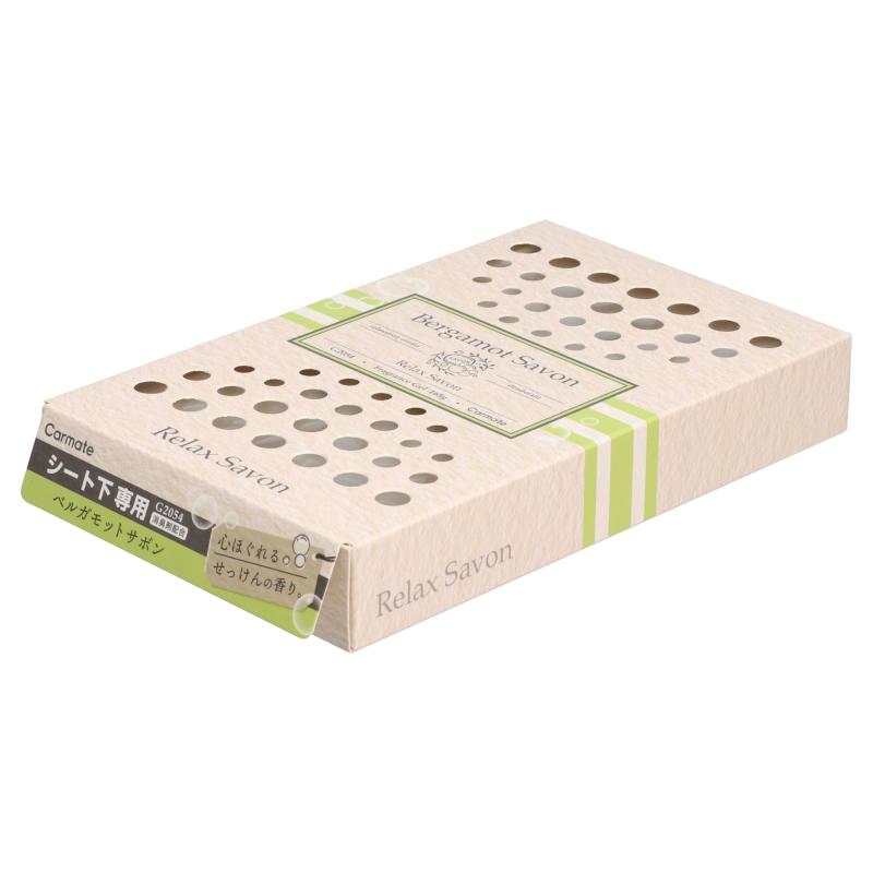 カーメイト(Carmate) 車用 芳香剤 リラックスサボン ブースター ベルガモットサボン 置き型 シート下 長持ち G2054